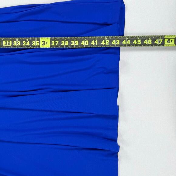 Eliza J Women’s Jersey Knit Drape Knot Front Dress Size 16 Cobalt Blue - Picture 13 of 14